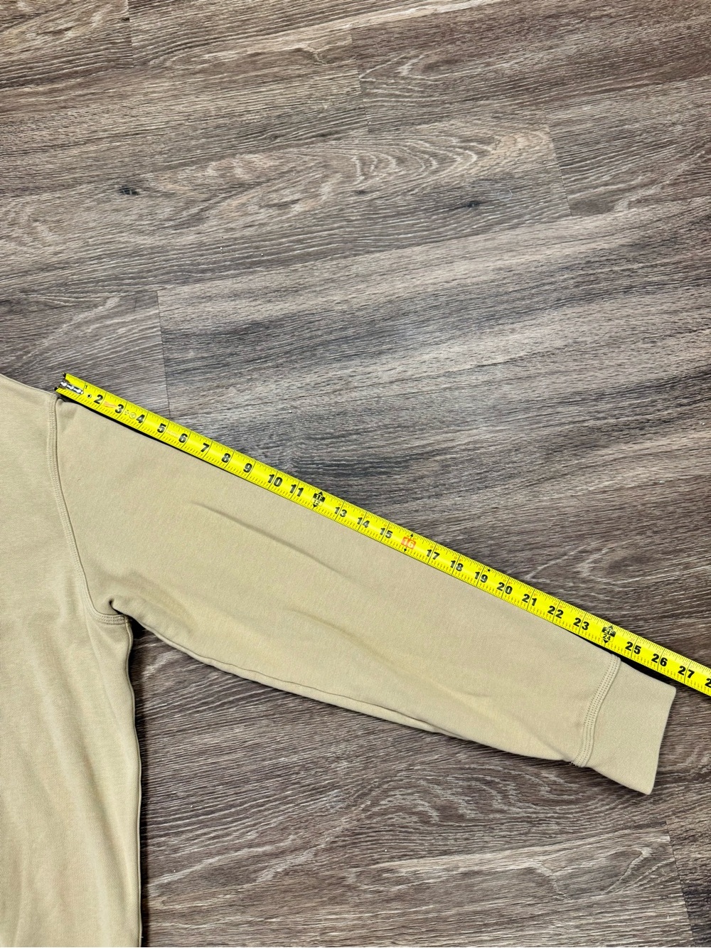 Nike Men's XXL Tan Beige 100% Cotton Crewneck Sweatshirt Embroidered Swoosh - Picture 6 of 7